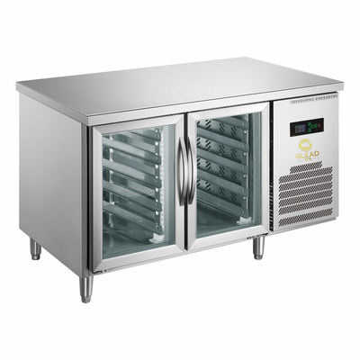 220V-240V 5℃ -0℃ Double Glass Door Industrial Refrigeration Equipment 150L Display Chiller