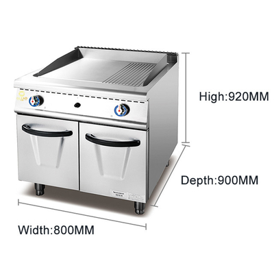 17.8KW Commercial Cooking Range Machine Low Noise Temperature Control Gas Valve GL RG Model