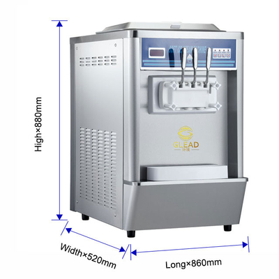 1.7kW Industrial Refrigeration Unit for 2x5.8L Hopper 12-18kg/h Production Rate 220-240V Voltage