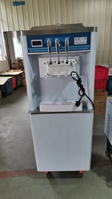 Production Soft Ice Cream Machine with R404A Refrigerant 2x5.8L Hopper and Pre cooling Capability