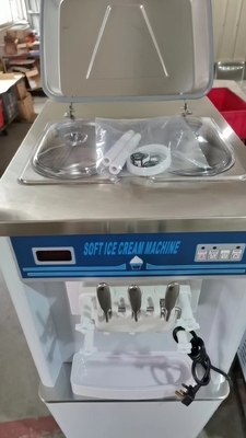 Soft Ice Cream Machine with 2x2.1L FREEZINGTANK 360-460 Cups/hr Output R404A Refrigerant