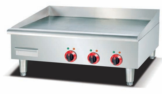 Electric Stainless Steel Griddle Silver Restaurant Cooking Equipment 220-240v 50hz Voltage