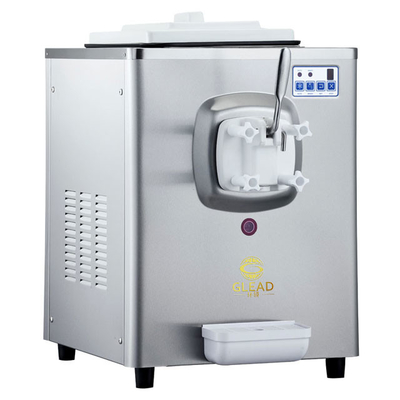 1.6L Freezing Tank Soft Ice Cream Machine with 5L Hopper 220-240V Voltage 100-150 Cups per Hour