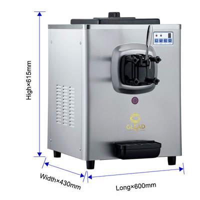 Production 6-8kg/h Industrial Refrigeration Equipment With Extra Function Ice Cream Maker