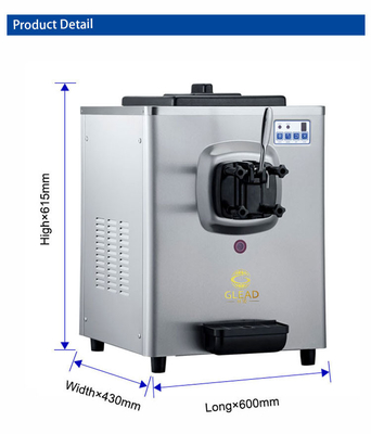 700W Industrial Refrigeration Equipment with 5L Hopper and 1.6L Freezing Tank for 6-8kg/h Production
