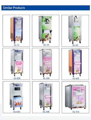 700W Industrial Refrigeration Equipment with 5L Hopper and 1.6L Freezing Tank for 6-8kg/h Production