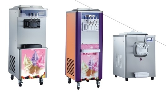 Soft Ice Cream Machine 6-8kg/h Production 5L Hopper for Pre cooling And Night Preservation