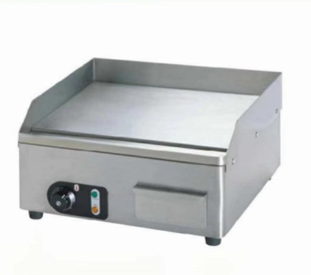 Commercial Electric Cooking Equipment 0C to 100C Stainless Steel Griddle 220-240V 50Hz Voltage
