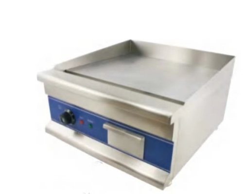 Silver Electric Restaurant Griddle Stainless Steel Grill with Precise Temperature Control