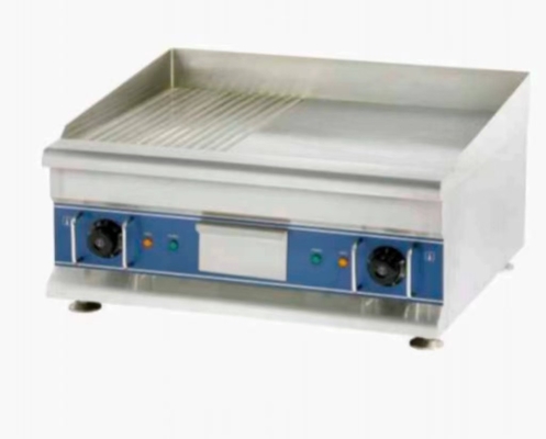 220-240v 50hz Silver Griddle Restaurant Cooking Equipment for Temperature Control