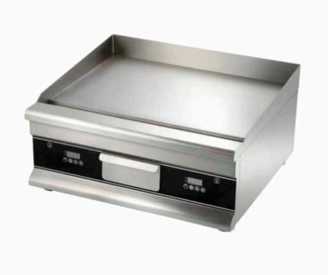 220-240v 50hz Silver Griddle Restaurant Cooking Equipment for Temperature Control