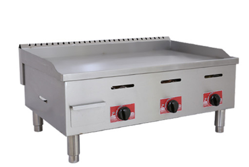 Stainless Steel Gas Griddle For Cooking Various Foods At 2800Pa Pressure