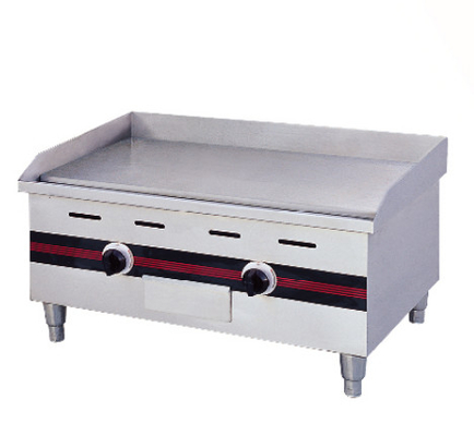Silver Gas Griddle with 2800Pa Gas Pressure Cooks Various Foods at 0-100.C