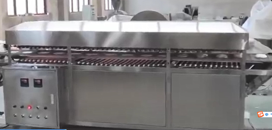 Naan Crusty Pancake Bread Pancake Food Production Line Equipment With 60-5000pcs Mould And 14.5kg/hour Heat