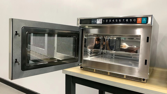 25L Black/White Microwave Oven for Cooking at Temp 0-200C with Membrane Touch Control