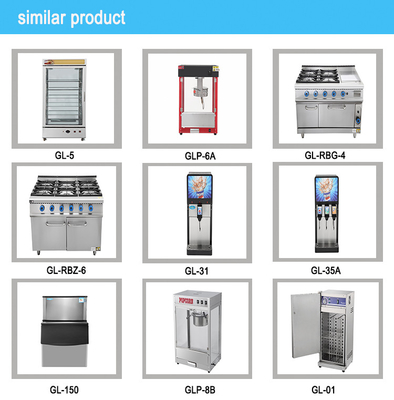 Commercial Gas Range Stove Oven 6-Burner Cooker with Powerful Oven for Professional Kitchens