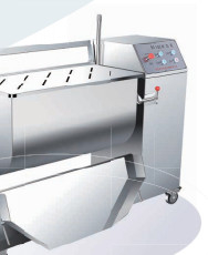 150L/180L/300L Stainless Steel Meat Processing Machines Electric Mixer with Manual Discharge Tray Filling Mixer