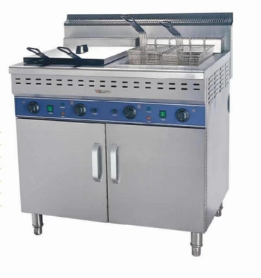 Stainless Steel Electric Fryer with 220-240V Voltage for Frying Food at 0.C~300.C