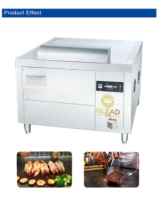 Japanese Gas Arc Teppanyaki SS304 Commercial Hotel Equipment with LPG/Natural Gas 130KG N.W