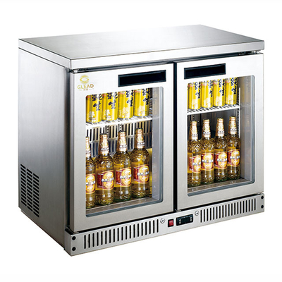 8.C Temperature 340W N.W 130KG Commercial Bar Air Cooled Refrigerator for Hotel Business