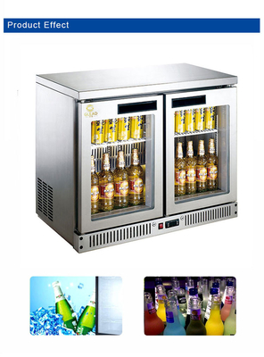 Hotel Bar Air cooled Refrigerator With 180L Capacity R134a Refrigerant Temperature Range 4-8.C