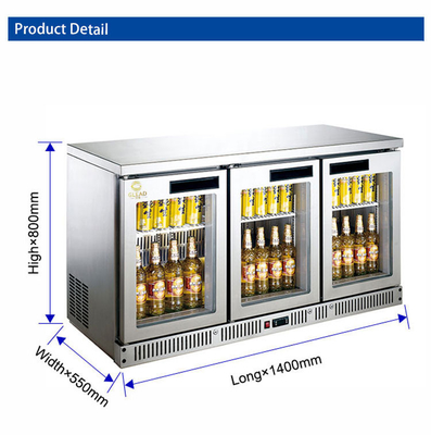 Commercial Refrigerator Static Cooling Bar Hotel Equipment 340W