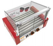 Advanced Fruit And Vegetable Processing Machine with 660*490*540mm Size and 9 Rollers Hot Dog Grill