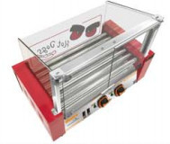 Advanced Fruit And Vegetable Processing Machine with 660*490*540mm Size and 9 Rollers Hot Dog Grill