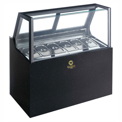 Hotel Ice Cream Freezer R404a Refrigerant 1100W Capacity -18~-22.C Temperature