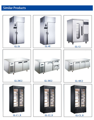 265KG N.W Fan Cooling Ice Cream Machine Refrigeration with R404a Technology for Commercial Hotel