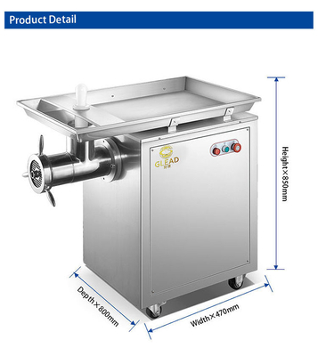 320kg/h Stainless Steel Meat Grinder 2200W For Commercial Hotel Equipment - Efficient Copper Turbine Chain