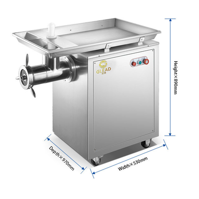 320kg/h Stainless Steel Meat Grinder 2200W For Commercial Hotel Equipment - Efficient Copper Turbine Chain