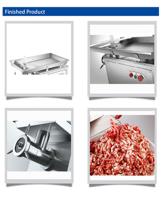 Heavy Duty 320kg/h Commercial Meat Grinder With 2200W Power And Copper Turbine Chain Drive
