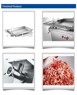 Stainless Steel Meat Grinder 2200W Powerful Commercial Hotel Equipment With 320kg/h Capacity Stable Copper