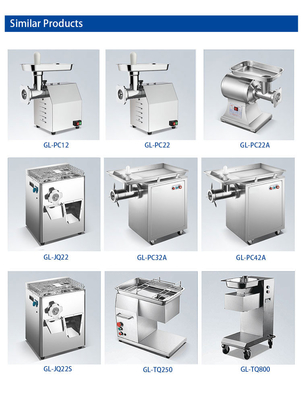 320kg/h Stainless Steel Meat Grinder With 2200W Copper Turbine Motor