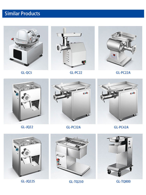 150KG Bowl Cutter With 30L Volume Industrial Hotel Equipment Powered By 1.5KW Copper Wire Motor