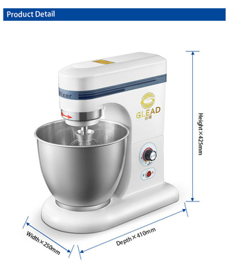 Stable Commercial Cake Mixer With 0.35KW Power 7L Volume 0.5KG/H Capacity 14KG N.W
