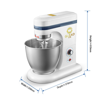 Stable Commercial Cake Mixer With 0.35KW Power 7L Volume 0.5KG/H Capacity 14KG N.W