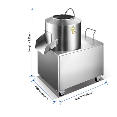 Safe And Sanitary Stainless Steel Potato Slicer With 150min/r Rotating Speed