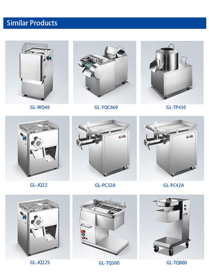 Stainless Steel Potato Machine 1.5kw 150min/r Rotating Speed 400KG/H Capacity