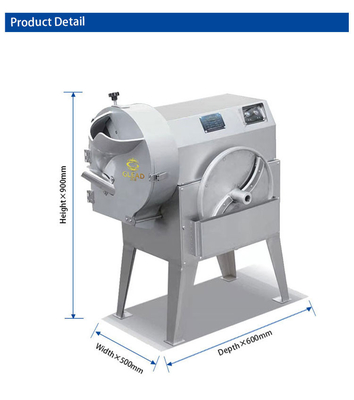 Capacity Commercial Cooking Equipment 1000KG/H Stainless Steel Vegetable Cutter 1.5kw Power Supply