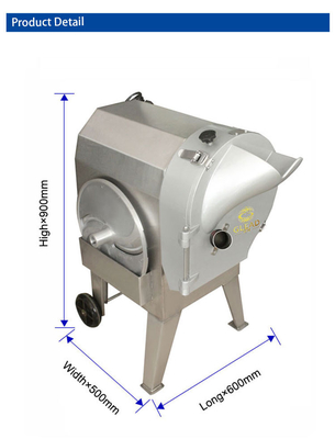 Stainless Steel 1000KG/H Capacity Vegetable Cutter With Safe Sanitary Design