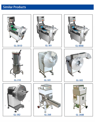 Stainless Steel 1000KG/H Capacity Vegetable Cutter With Safe Sanitary Design