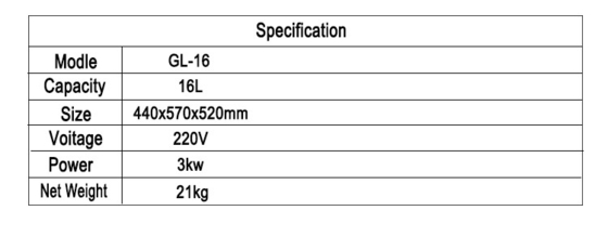 Hotel Solution / Hotel Lobby Equipment 3 Kw Fried Chicken Stove 16L Capacity With Mechanical Panel