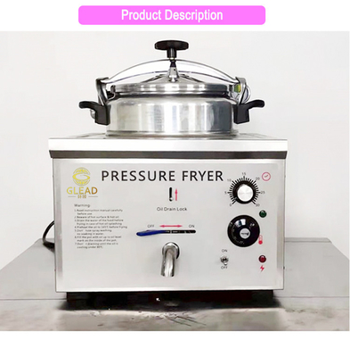 Hotel Solution / Hotel Lobby Equipment 3 Kw Fried Chicken Stove 16L Capacity With Mechanical Panel
