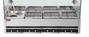 Stainless Steel Kanto Cooker 9KW 220V 50-60HZ Boiling Function Four / Six / Eight Boxes