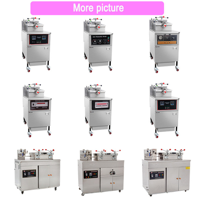 25L Capacity Gas Pressure Fried Chicken Machine With Mechanical Panel And Oil Filter