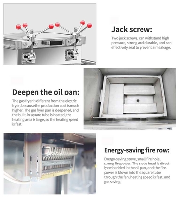 30L LGP/NG Gas Dual Purpose Mechanical Panel Duck Stove 4-12 Kw Power 0.48kg/h Gas Consumption