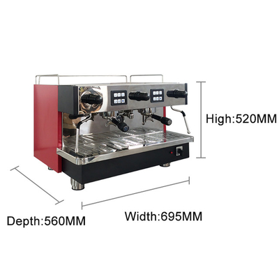 Dual Purpose Mechanical Panel Commercial Hotel Equipment With Tall Cup And Vane Pump 11L Hour Output 240/H Group Head 2