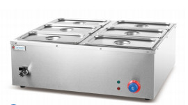 2-tank Commercial Cooking Equipment For Restaurant / Hotel /  Commercial Kitchen 1.5KW Electric Bain Marie